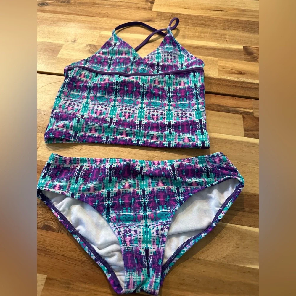 KAMI Girls Two-piece Bathing Suit | Size 10 - Picture 2 of 5